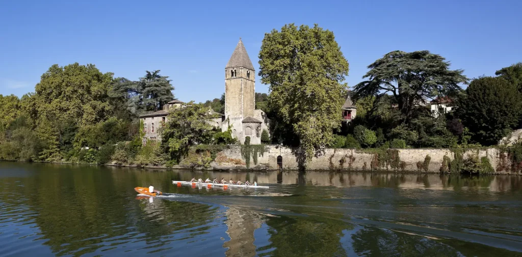 Visiting Île Barbe in Lyon: abbey, access and a walk along the Saône